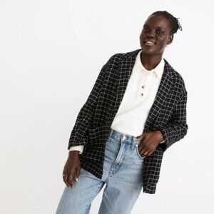 Madewell Waffleback Shaw Blazer Windowpane XXS